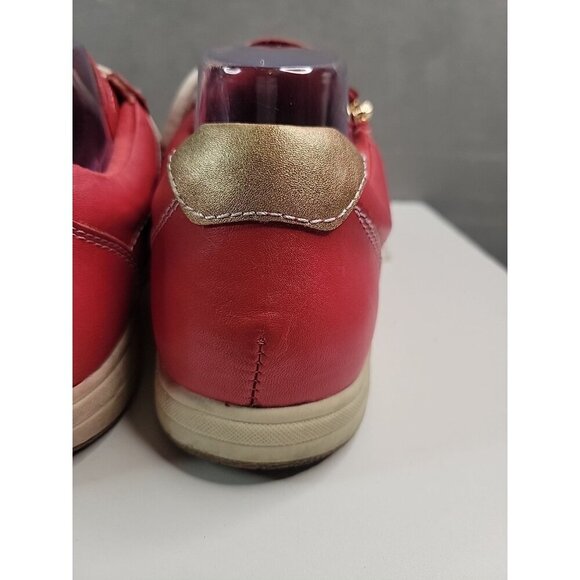 Earth Origins Etta Womens Red Leather Comfort Shoes Sneakers Sz 9.5 Zipper EUC! - Picture 9 of 16